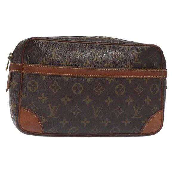 LOUIS VUITTON Monogram Compiegne 28 Clutch Bag - Picture 1 of 16
